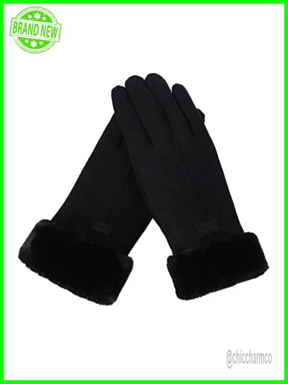 Winter Gloves Women Touch Screen Thermal Fleece Lined Ski Snow Gloves Suede Wool